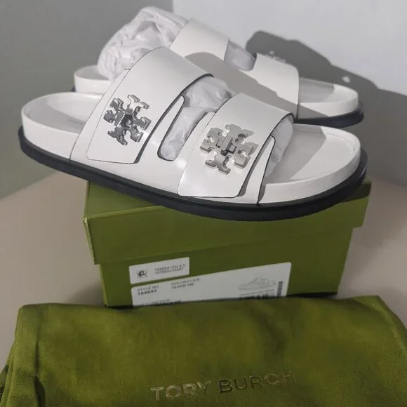 Tory Burch TURNLOCK SPORT SLIDE Cloud Sandals - Picture 1 of 9